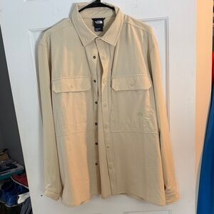 The North Face Sniktau Long Sleeve Sun Shirt Men's Beige Shirt Jacket